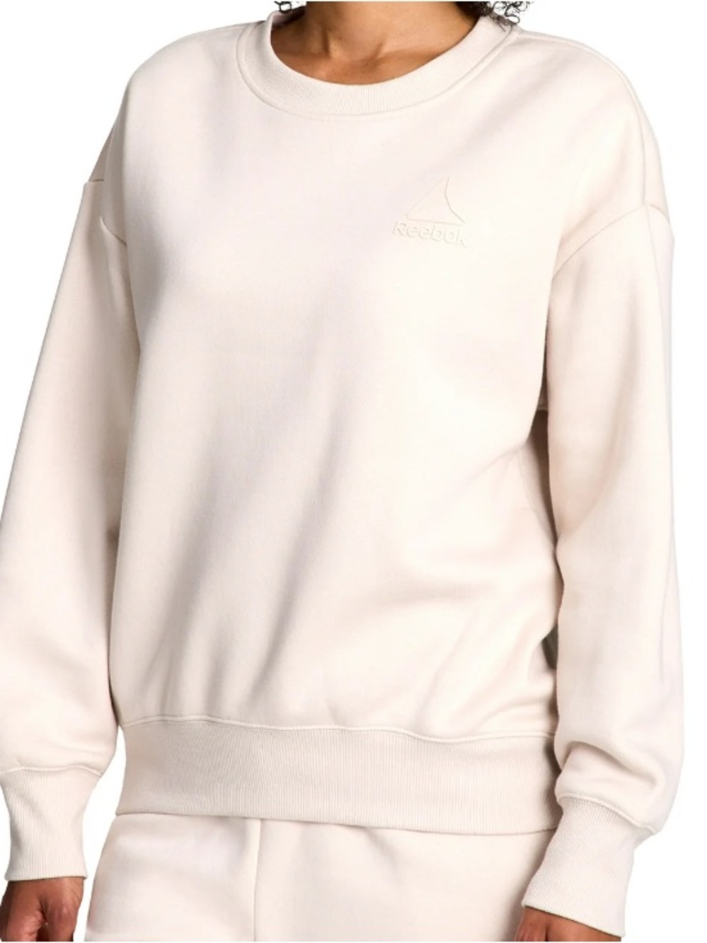 Minimalist Cream Crewneck Sweatshirt - Reebok